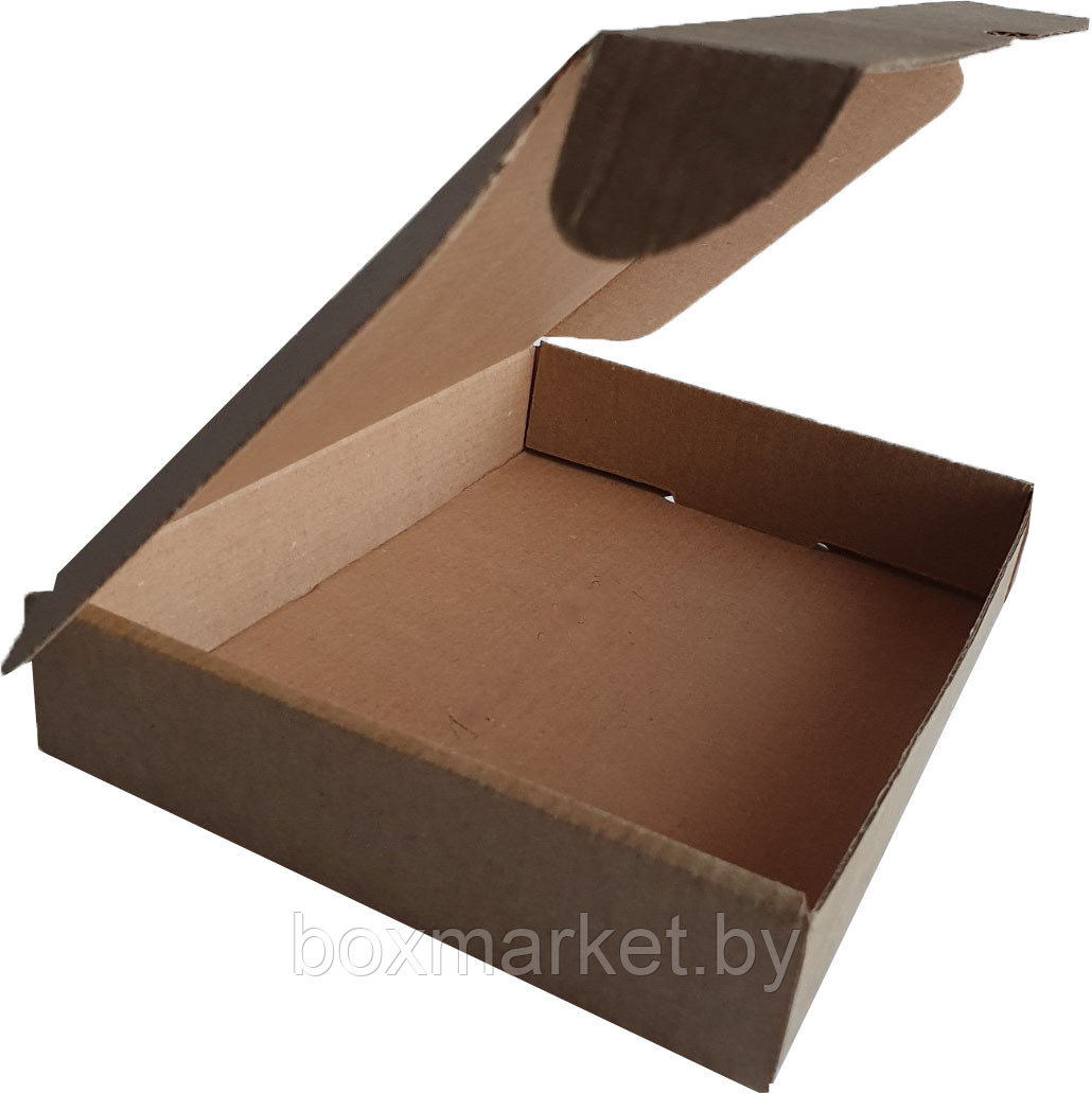Коробка самосборная 191х155х36 мм бурая fefco 0427 из микрогофрокартона 1,5 мм Т23 - фото 1 - id-p181638345