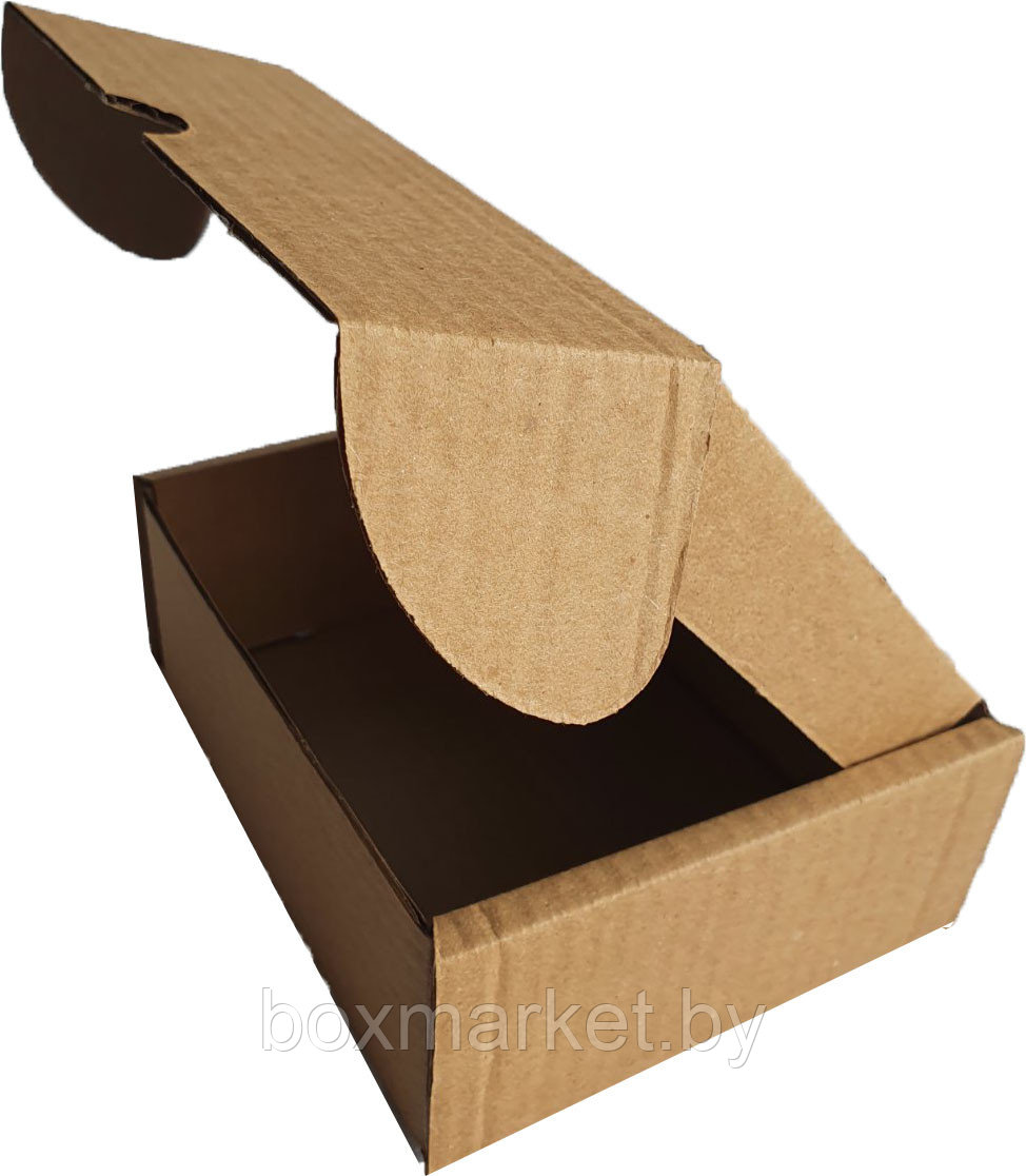 Коробка самосборная 205 х 105 х 90 мм бурая fefco 0427 из гофрокартона 3 мм Т23 - фото 1 - id-p181638350
