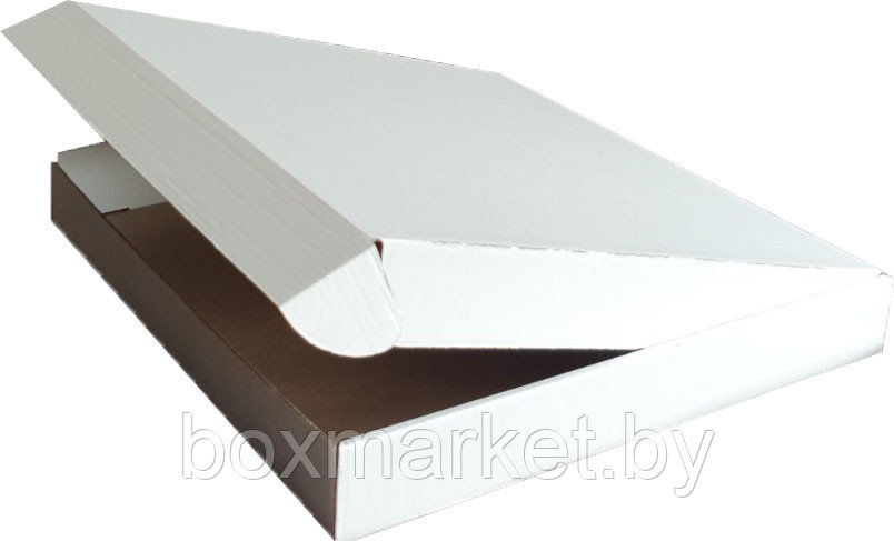 Коробка самосборная 320 х 315 х 42 мм белая fefco 0427 из микрогофрокартона 1,5 мм Т23 - фото 1 - id-p181638392