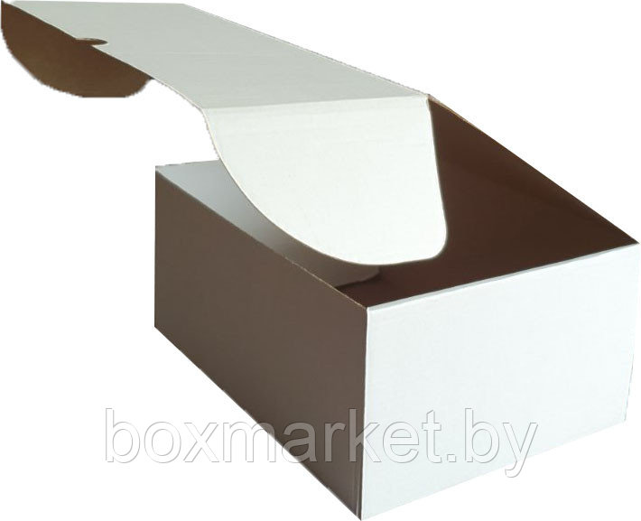 Коробка самосборная 230х170х105 мм белая fefco 0427 из микрогофрокартона 1,5 мм Т23 - фото 1 - id-p181638423