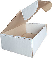 Коробка самосборная 330х215х100 мм белая fefco 0427 из гофрокартона 3 мм Т23