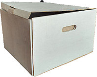 Коробка архивная 352х400х250 мм белая из гофрокартона 3 мм Т23