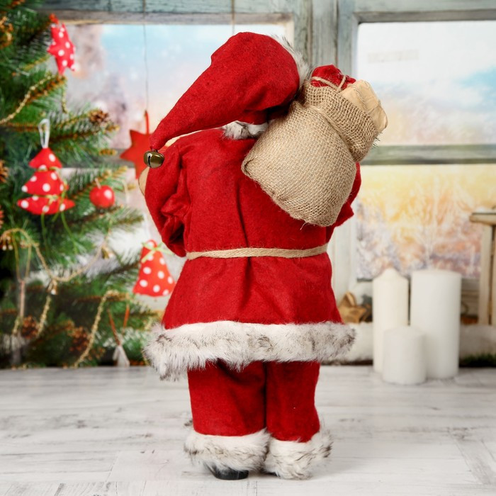 Дед Мороз "В красной шубке, приветствующий" 45 см - фото 3 - id-p181641558