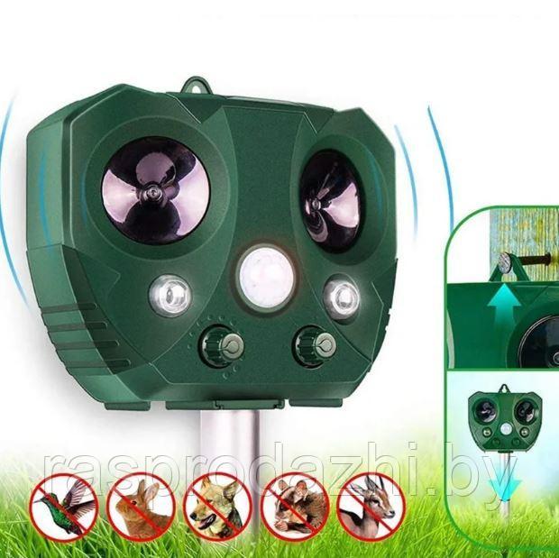 Отпугиватель собак, кошек и птиц Animal Bird repeller Solar Repeller на солнечных батареях - фото 3 - id-p181645047