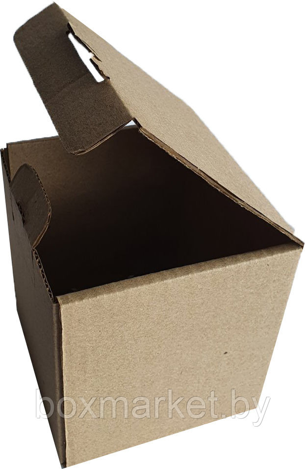 Коробка самосборная 120х120х135 мм бурая fefco 0470 из гофрокартона 3 мм Т22 - фото 1 - id-p181638471