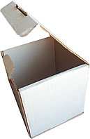 Коробка самосборная 120х120х135 мм белая fefco 0470 из гофрокартона 3 мм Т23