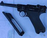 Пистолет  Parabellum, бывший пневматический пистолет, фирмы Gletcher., фото 2