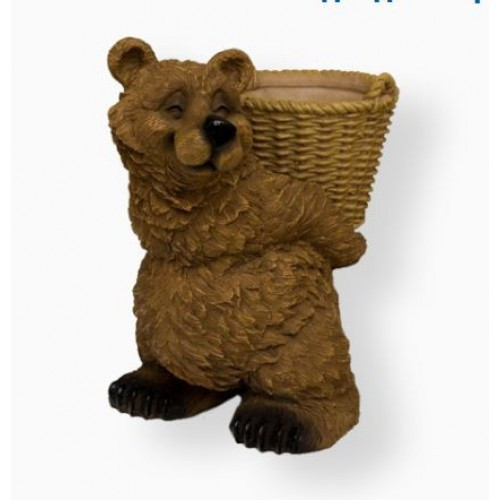 Фигура садовая кашпо медведь размер 30х30 см,арт.сф-884 - фото 1 - id-p181647393