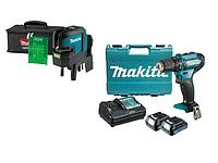 Нивелир лазерный MAKITA SK 106 GDZ в сумке + АКЦИЯ(дрель-шуруповерт) (проекция: крест, до 35 м, +/- 0.30 мм/м,