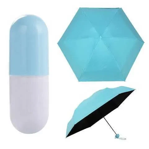 Зонт-капсула Mini Pocket Umbrella. Голубой - фото 5 - id-p181660864