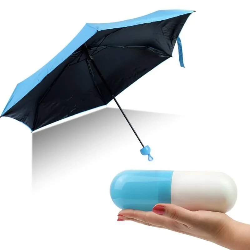 Зонт-капсула Mini Pocket Umbrella. Голубой - фото 4 - id-p181660864