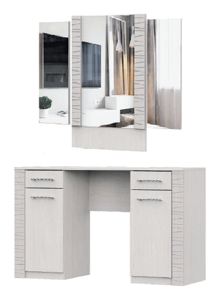 Туалетный столик с зеркалом Гамма 20 Серия 4 SV-Мебель (ТМ Просто хорошая мебель), фото 2