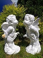 Скульптура "Ангелочки с поцелуями " Высота 52см. Бетон., фото 1