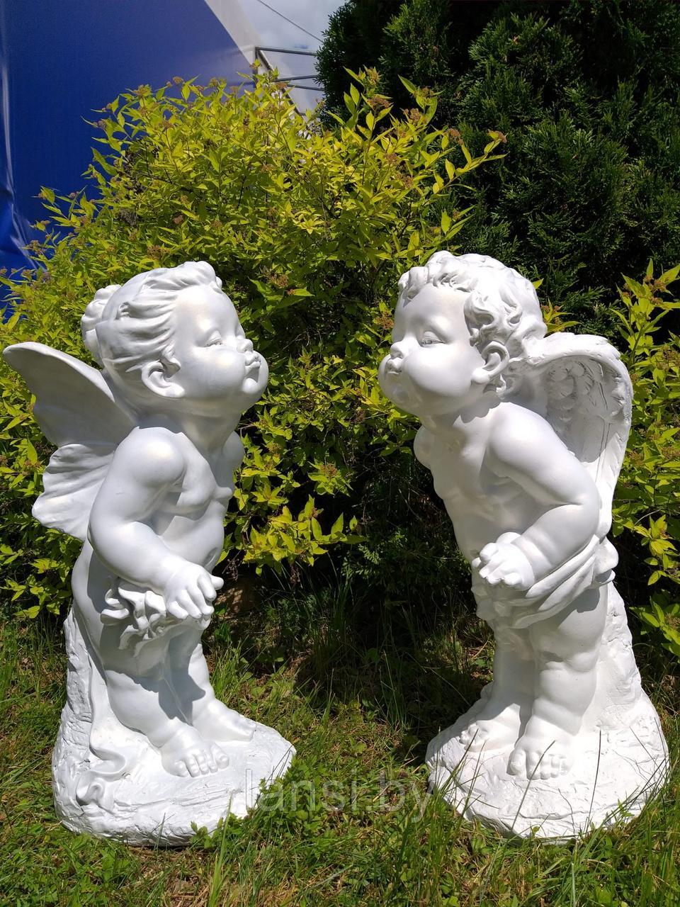 Скульптура "Ангелочки с поцелуями " Высота 52см. Бетон. - фото 4 - id-p181663946