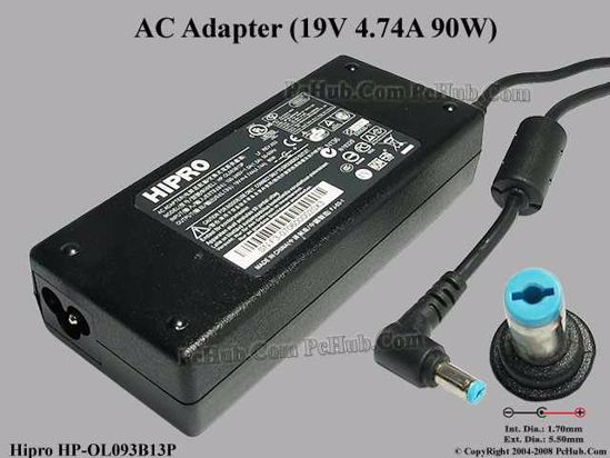 Блок питания для ноутбуков Acer HP-OL093B13P 19V, 4.74A 90W Оригинальный - фото 2 - id-p141592349