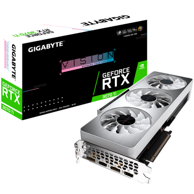 Видеокарта Gigabyte GeForce RTX 3070 Ti Vision OC 8G GDDR6X GV-N307TVISION OC-8GD