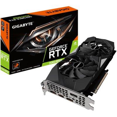 Видеокарта Gigabyte GeForce RTX 2060 Super WindForce 8GB GDDR6 GV-N206SWF2-8GD
