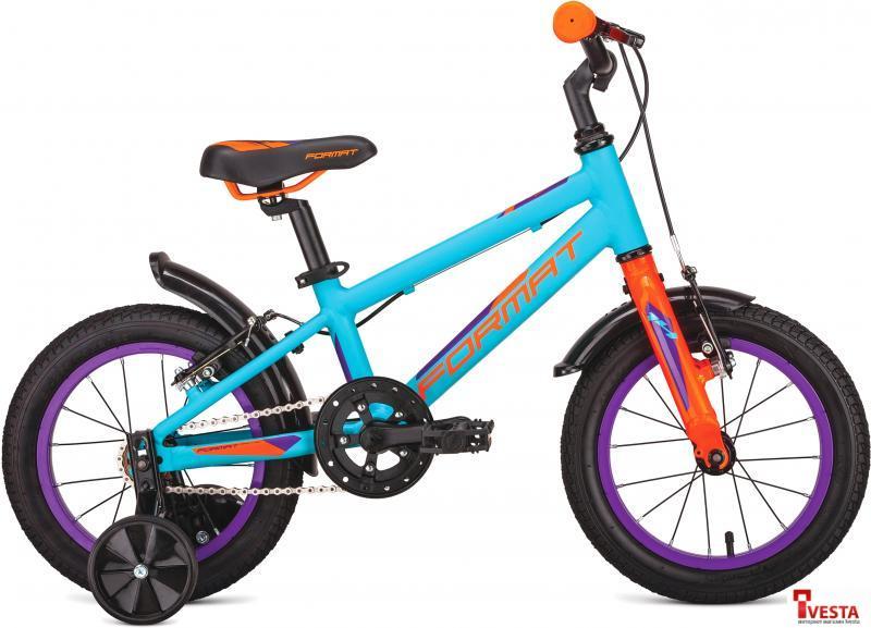 Детские велосипеды Format Kids 14 (голубой, 2019) - фото 1 - id-p181665920