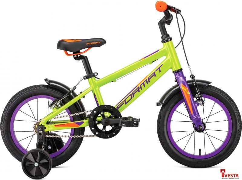 Детские велосипеды Format Kids 14 (зеленый, 2018) - фото 1 - id-p181665921