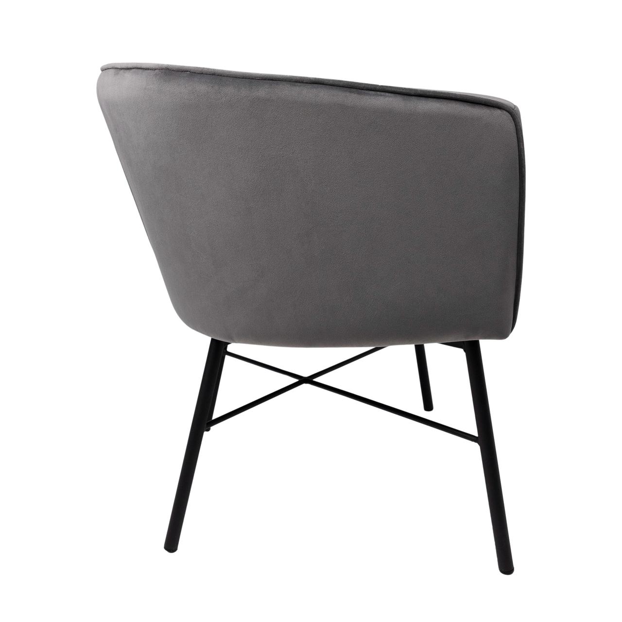 Кресло Almond, серый, велюр - фото 2 - id-p178419325