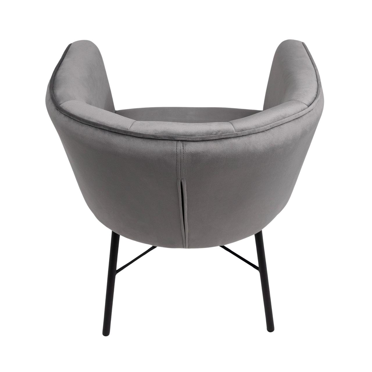 Кресло Almond, серый, велюр - фото 6 - id-p178419325