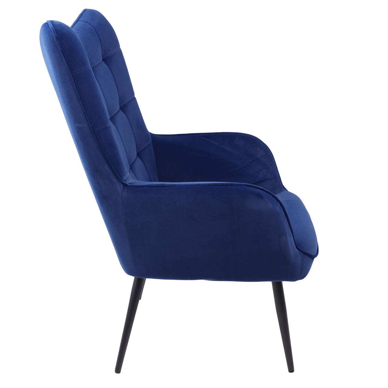 Кресло Bogema, синий, велюр - фото 5 - id-p173511005