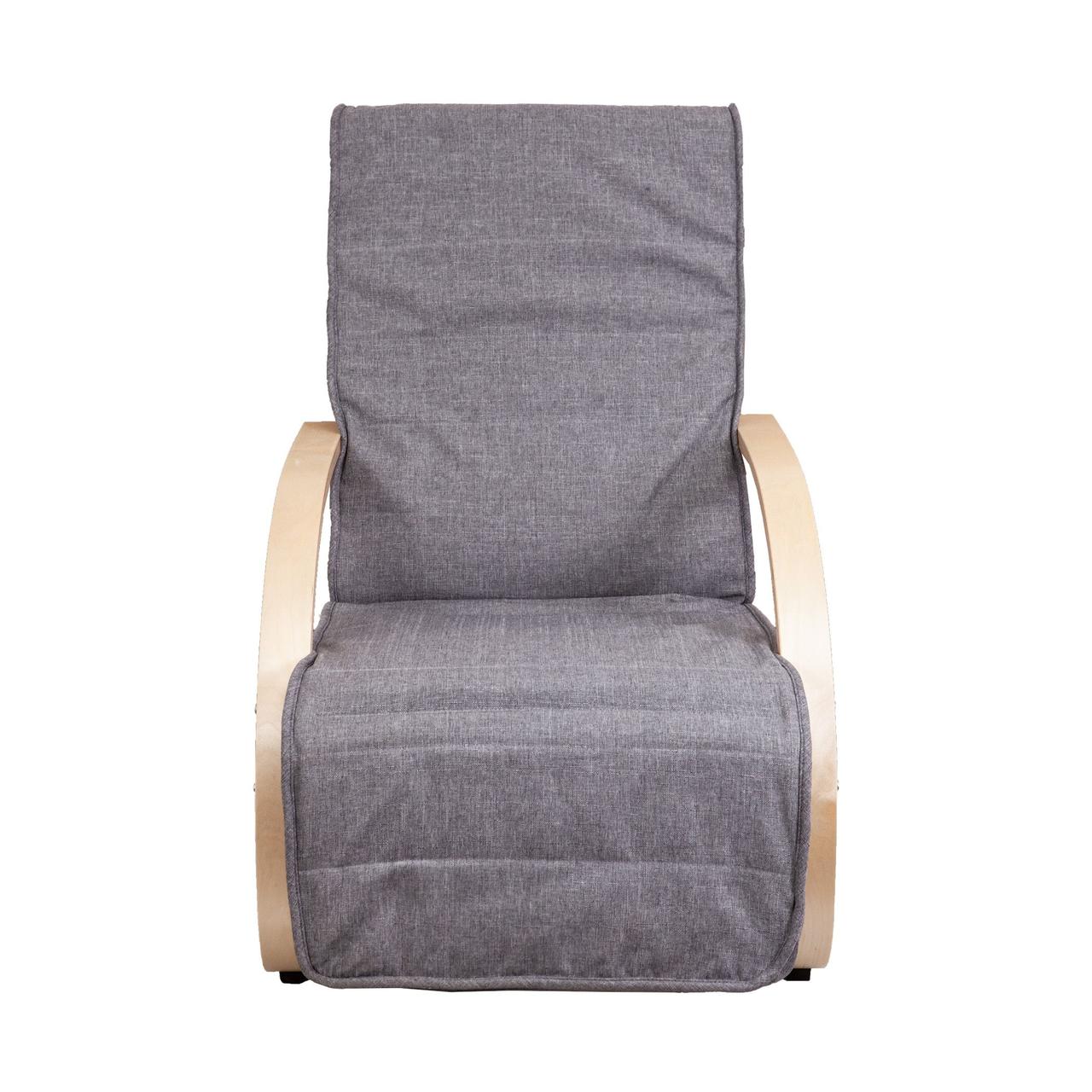 Кресло-качалка Grand, серый, ткань - фото 2 - id-p173511008