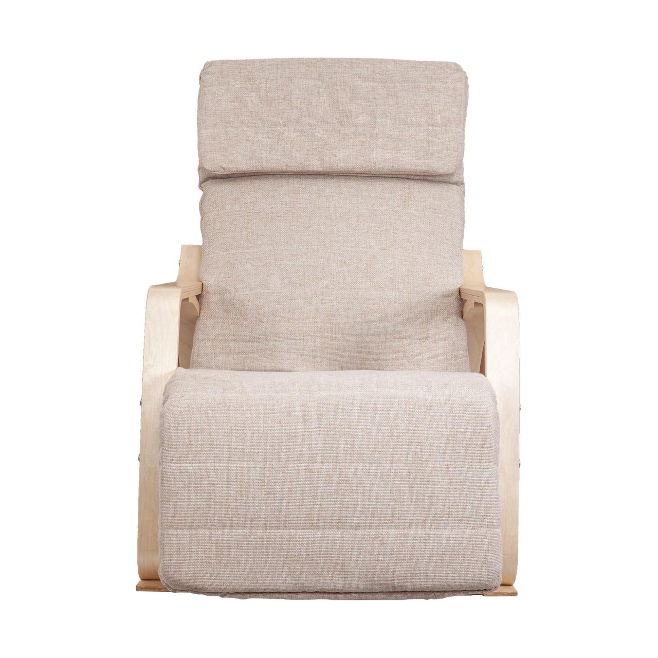 Кресло-качалка Smart, бежевый, ткань - фото 2 - id-p173511010