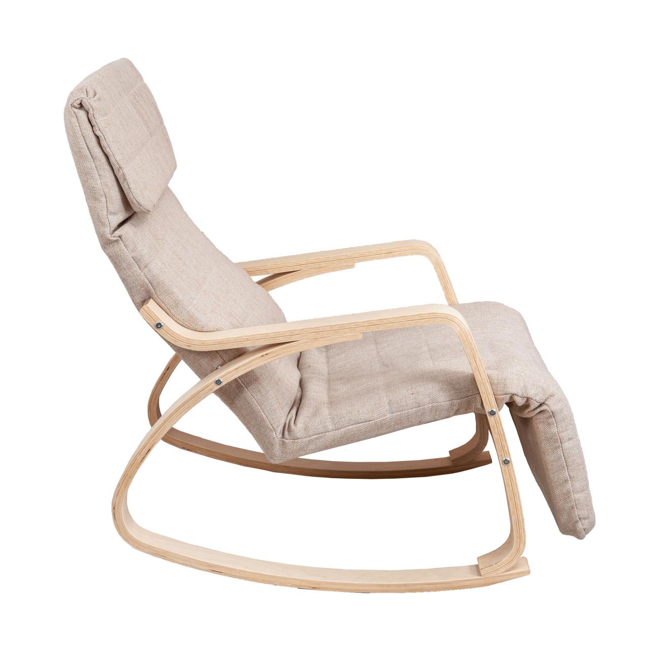 Кресло-качалка Smart, бежевый, ткань - фото 4 - id-p173511010