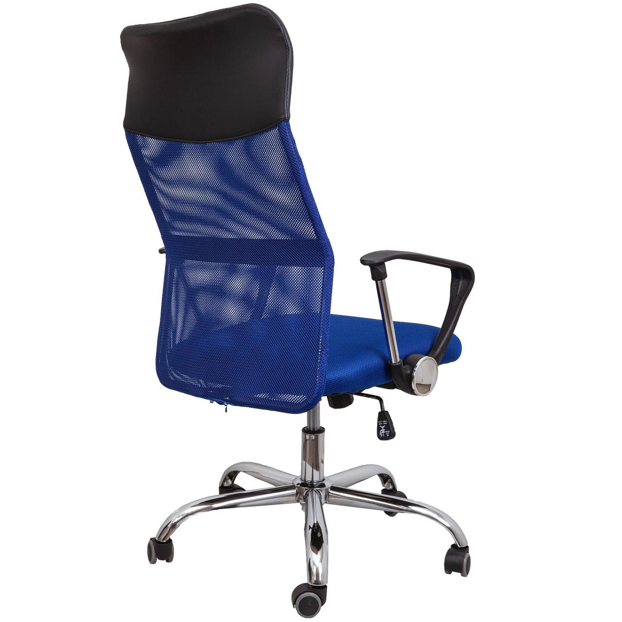 Кресло поворотное Aria, синий + чёрный, сетка - фото 4 - id-p173511030