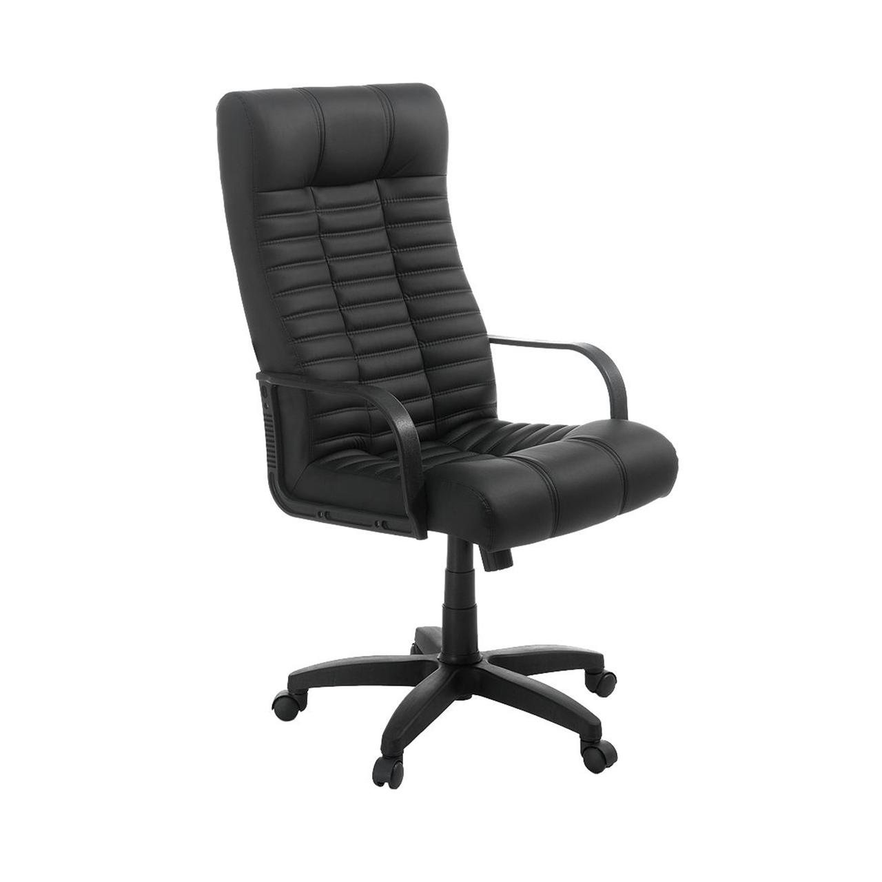 Кресло поворотное Atlant, черный, искусственная кожа - фото 1 - id-p181693435