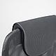 Кресло поворотное AV 142, темно-серый, кожзам + сетка, фото 6