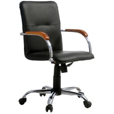 Кресло поворотное Samba V-4.1, черный, искусственная кожа - фото 1 - id-p181694351