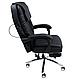 Кресло поворотное Chief Massag, черный, экокожа, фото 4