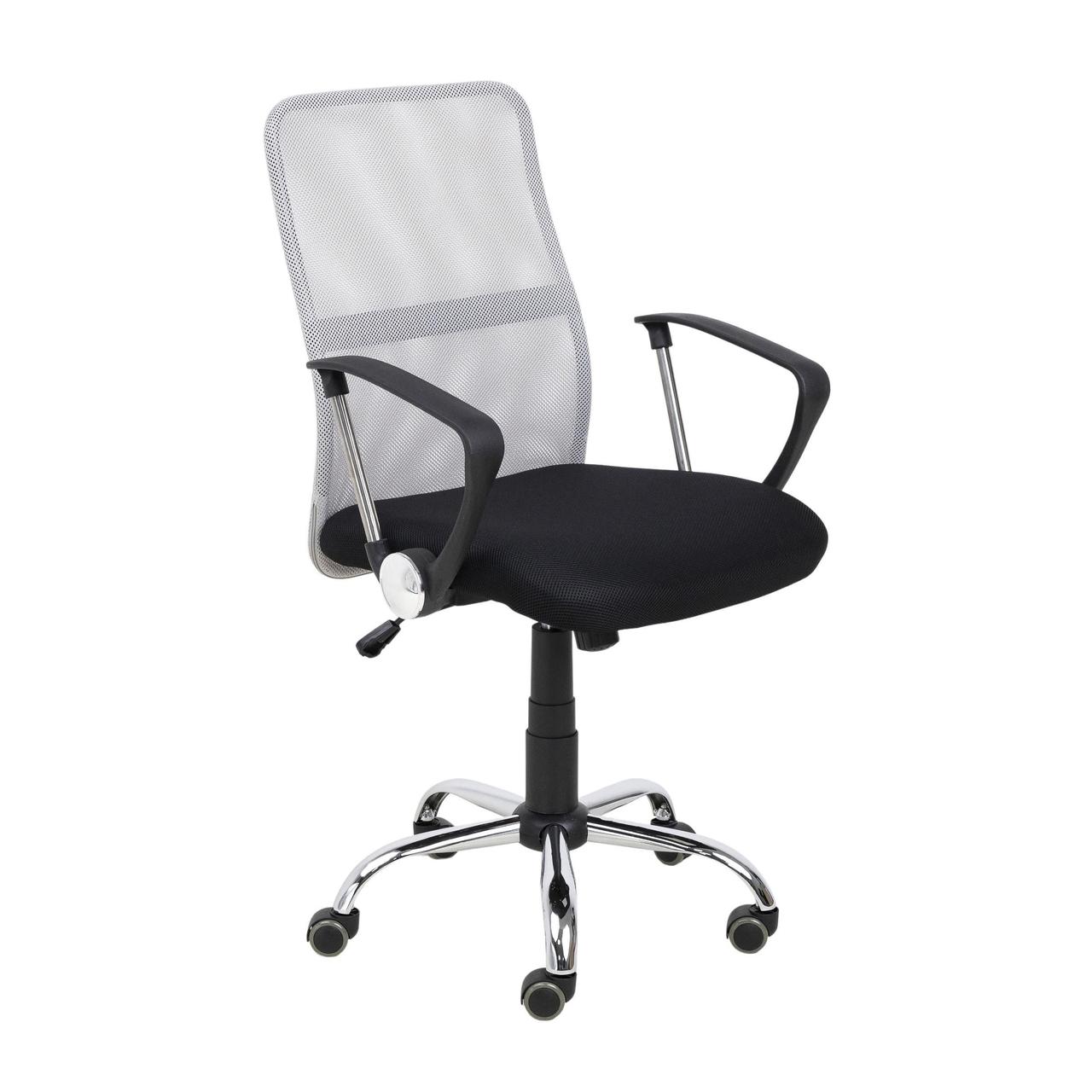 Кресло поворотное Gamma, серый + черный, сетка + ткань