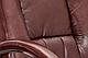Кресло поворотное King, темно-коричневый, экокожа, фото 2