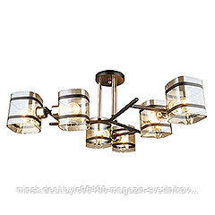 Люстра потолочная : 6*60Вт E27 MD.4060-6-S BK+FGD