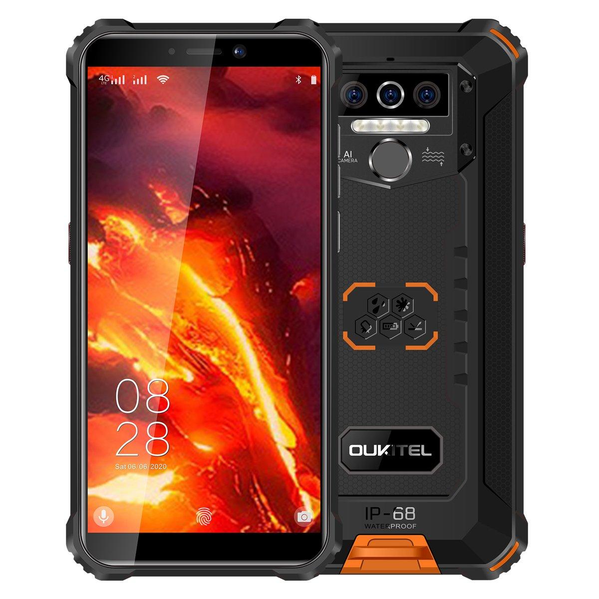 Смартфон Oukitel WP5 Pro 4/64Gb Оранжевый - фото 1 - id-p181696803