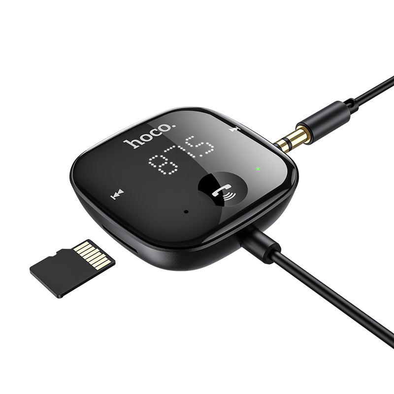 FM-модулятор HOCO E65 Bluetooth (питание от USB, кабель 1,35м., microSD, AUX-вход) - фото 3 - id-p181601120