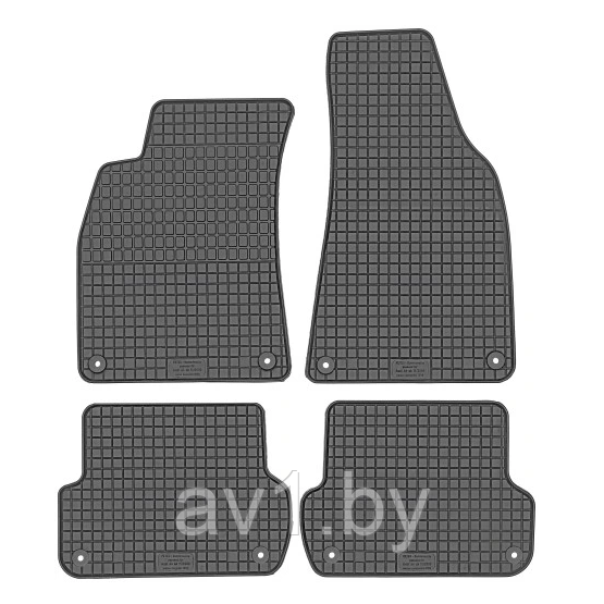 Коврики резиновые Audi A4 B6 (2000-2004) / Audi A4 B7 (2004-2008) / Seat Exeo (2008-) [13110] (Petex) - фото 1 - id-p181474043