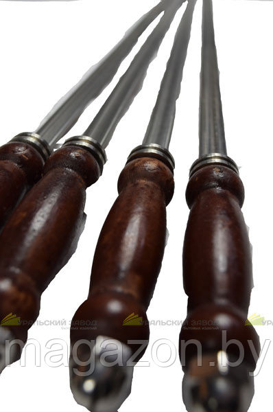 Шампур ЧУДО с деревянной ручкой, нерж. сталь 50 см - фото 1 - id-p181712932