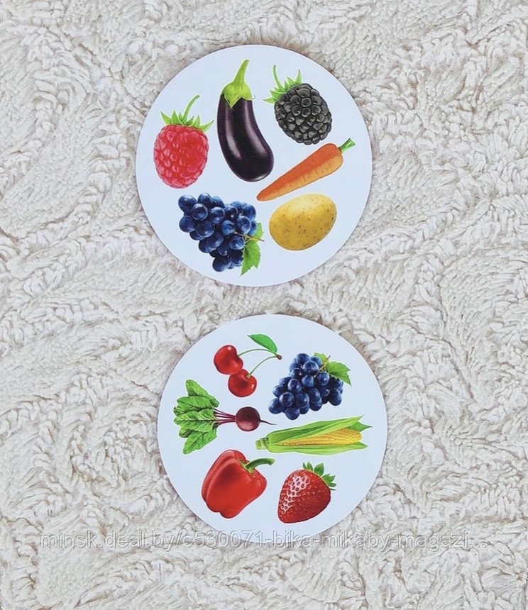 Карточная настольная игра Дублик-фотик «Фрукты, ягоды и овощи», арт. 02487 - фото 2 - id-p181712991