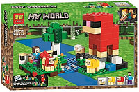 Конструктор Minecraft Шерстяная ферма 3D117, Lari 11361. 272 детали