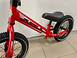 Беговел Slider DJA105R (красный) жидкостная покраска, надувные колеса 12, стальная рама, фото 3