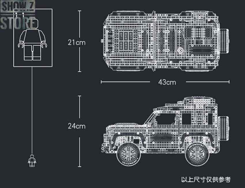 11450 Конструктор Лэнд Ровер LARI Land Rover Defender серия Technic Техник, 2573 деталей, Аналог LEGO 42110 - фото 5 - id-p181715914
