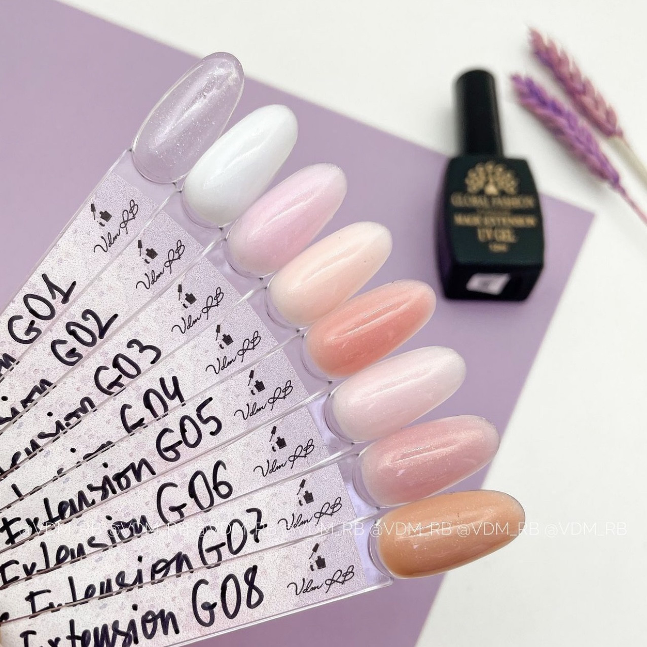 Global Fashion Magic Extension с шиммером, 12 мл