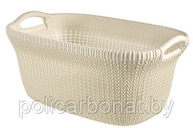 Корзина для глаженного белья Knit Laundry Basket OASWHT STD 40L, белый.