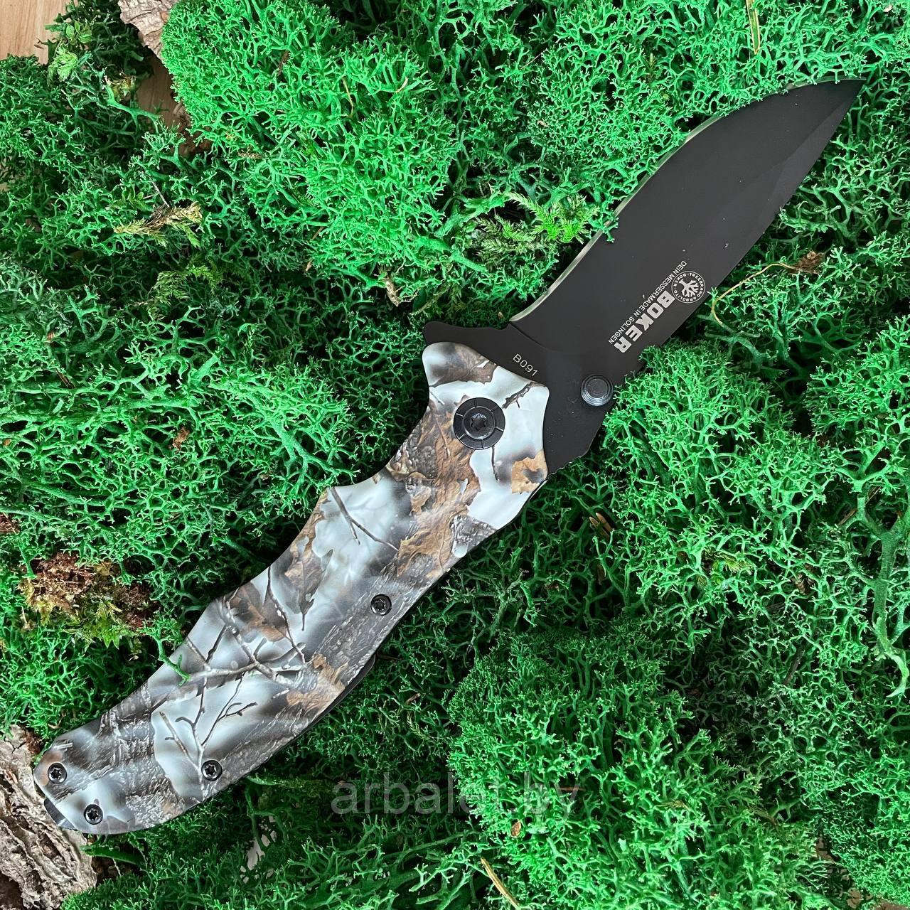 Тактический складной нож Boker B091, камень