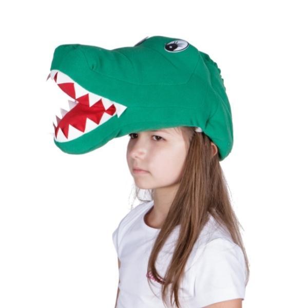 Детская карнавальная шапка Крокодил МИНИВИНИ - фото 1 - id-p181741347