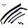 Ветровики вставные для Peugeot 607 (1999-2010) / Пежо 607 [26161] (HEKO), фото 2